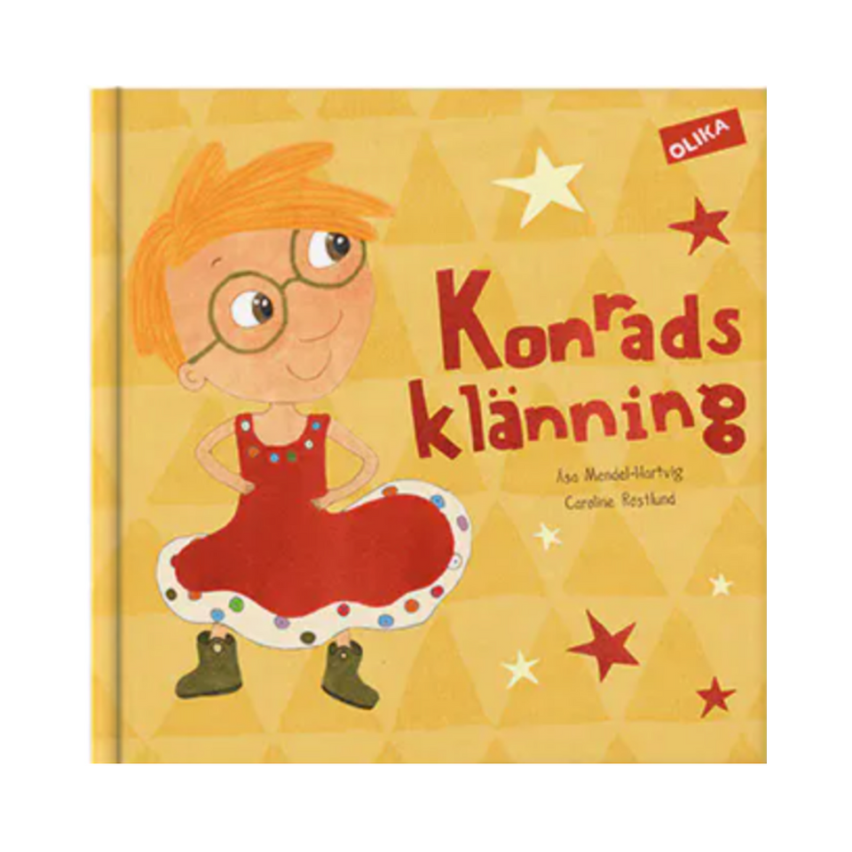 Konrads klänning är en barnbok från Olika förlag.